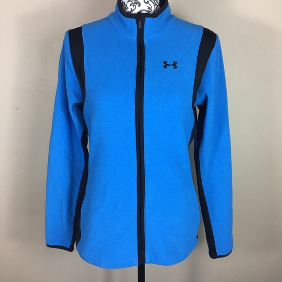 Under Armour Jackets & Blazers - Under Armor fleece jacket blue medium